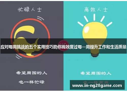 应对每周挑战的五个实用技巧助你高效度过每一周提升工作和生活质量